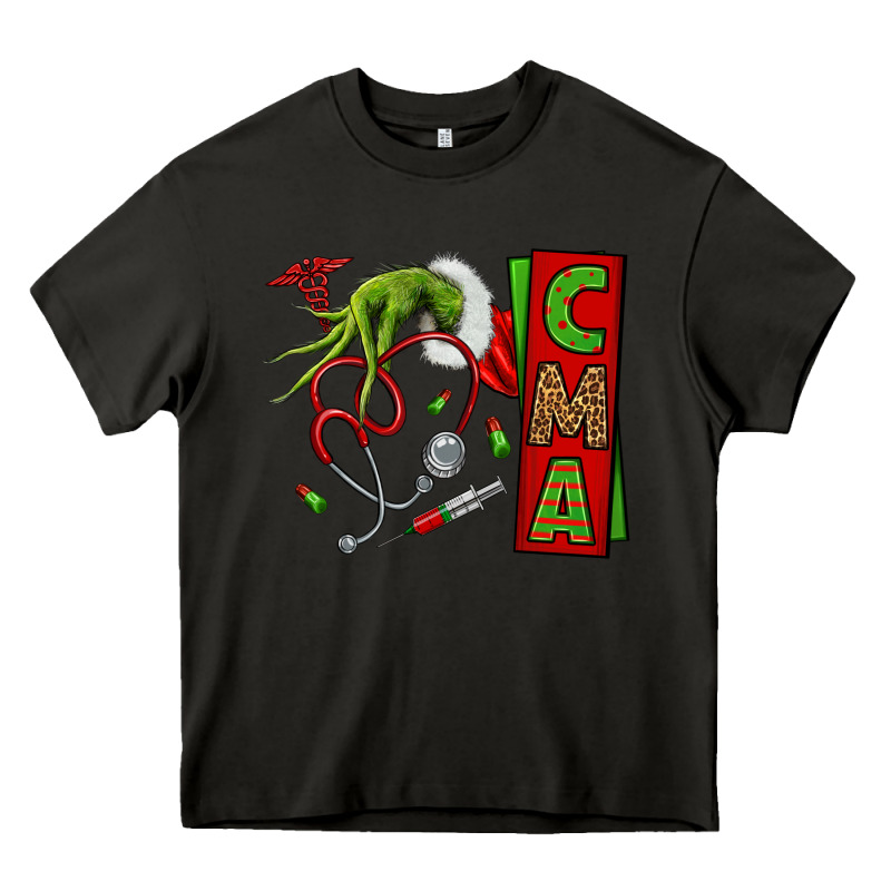 Grinch Hand Cma Nurse Heavy Core Tee by NancyCooperArtShop | Teevron
