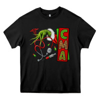 Black grinch hand cma nurse Heavy Core Tee - NancyCooperArtShop