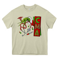 Mossy grinch hand cma nurse Heavy Core Tee - NancyCooperArtShop