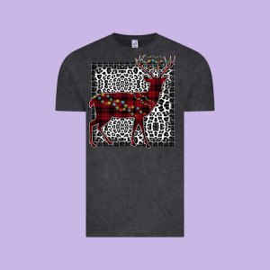Christmas Deer Vintage Tee Designed By Bettercallsaul