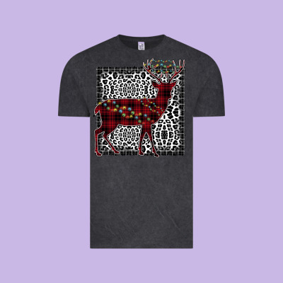 Christmas Deer Vintage Tee Designed By Bettercallsaul