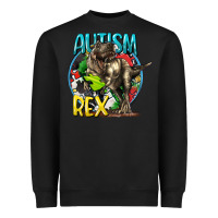 Black Autism Rex Heavyweight Sweatshirt - CowGirlArtShop