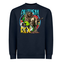 Navy Autism Rex Heavyweight Sweatshirt - CowGirlArtShop