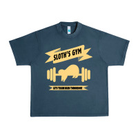 Midnight Navy Sloth s Gym Urban Heavy Tee - Bettercallsaul