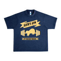 Navy Sloth s Gym Urban Heavy Tee - Bettercallsaul