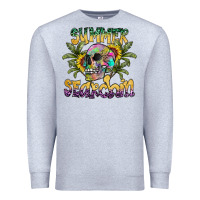 Heather Grey Summer Searchin Premium Sweatshirt - CowhideDigitalArt