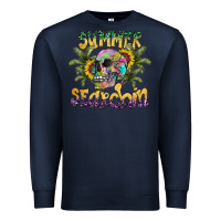 Navy Summer Searchin Premium Sweatshirt - CowhideDigitalArt