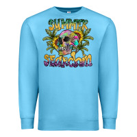 Ocean Blue Summer Searchin Premium Sweatshirt - CowhideDigitalArt