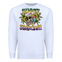White Summer Searchin Premium Sweatshirt - CowhideDigitalArt