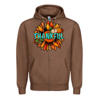 Chestnut thankful with sunflower bbs Zipper Hoodie - BundleAndBundleShop