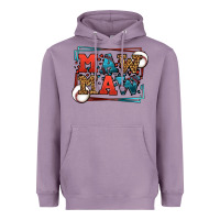 Lavender Baseball mawmaw leopard frame Heavyweight Hoodie - LillyAllenDesigns