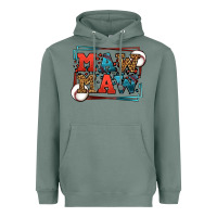 Sage Baseball mawmaw leopard frame Heavyweight Hoodie - LillyAllenDesigns