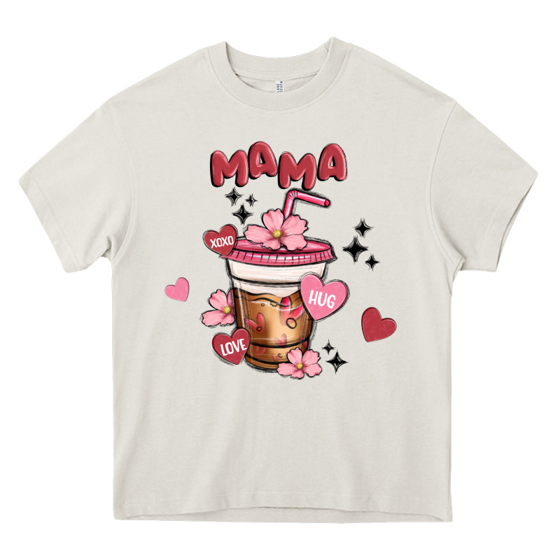 Mama Coffee Cups Heavy Core Tee by MaliasSmallBusiness | Teevron