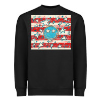 Black America flag smiley  tumbler Heavyweight Sweatshirt - HowdyJamesFarm
