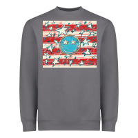 Storm America flag smiley  tumbler Heavyweight Sweatshirt - HowdyJamesFarm