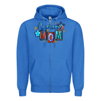 True Royal American mom Mother's Day Zipper Hoodie - FaDigitalArtStudio