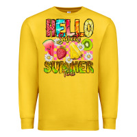 Lemon Hello Sweet Summer Time Premium Sweatshirt - CowhideDigitalArt