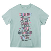 Believe Like Mary Trust Like Joseph Valentine S Da Heavy Core Tee | Teevron