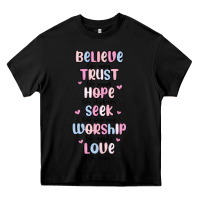 Black believe like mary trust like joseph valentine s da Heavy Core Tee - MaliasSmallBusiness