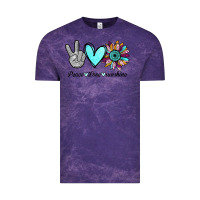 Cloud Purple Peace Love Sunshine Vintage Tee - Bettercallsaul