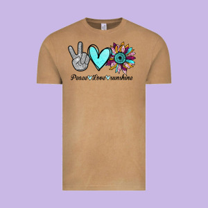 Peace Love Sunshine Vintage Tee Designed By Bettercallsaul
