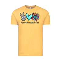 Vintage Mustard Peace Love Sunshine Vintage Tee - Bettercallsaul
