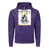 Cloud Purple Never Underestimate An Old Man With A Mountain Bike Vintage Hoodie - Bettercallsaul