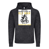 Vintage Black Never Underestimate An Old Man With A Mountain Bike Vintage Hoodie - Bettercallsaul