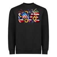 Black Love 4th of july Heavyweight Sweatshirt - CowGirlArtShop