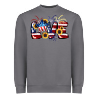 Storm Love 4th of july Heavyweight Sweatshirt - CowGirlArtShop