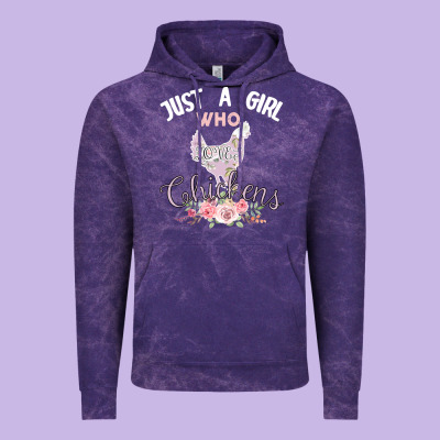 Just A Girl Who Loves Chickens Vintage Hoodie Designed By Bettercallsaul