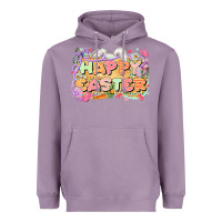 Lavender Happy Easter Heavyweight Hoodie - LillyAllenDesigns
