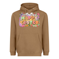 Toasted Coconut Happy Easter Heavyweight Hoodie - LillyAllenDesigns