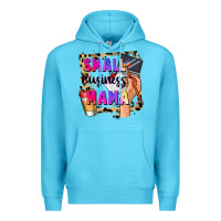 Ocean Blue Small business mama Mother's Day Premium Hoodie - FaDigitalArtStudio
