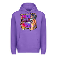 Purple Small business mama Mother's Day Premium Hoodie - FaDigitalArtStudio