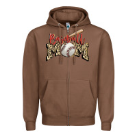 Chestnut baseball mom Zipper Hoodie - FaDigitalArtStudio