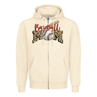 Sandshell baseball mom Zipper Hoodie - FaDigitalArtStudio