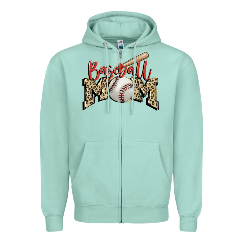 Baseball Mom Zipper Hoodie by FaDigitalArtStudio | Teevron