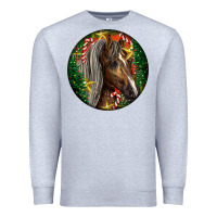 Heather Grey Tennessee Horse Christmas Premium Sweatshirt - LillyAllenDesigns