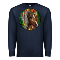 Navy Tennessee Horse Christmas Premium Sweatshirt - LillyAllenDesigns