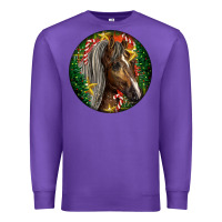Purple Tennessee Horse Christmas Premium Sweatshirt - LillyAllenDesigns