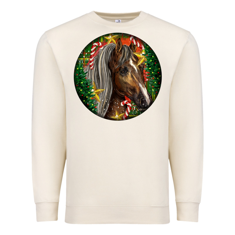 Tennessee Horse Christmas Premium Sweatshirt by LillyAllenDesigns | Teevron