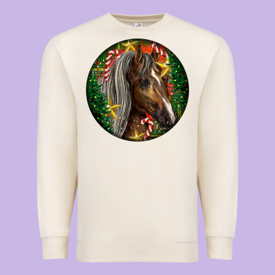 Tennessee Horse Christmas Premium Sweatshirt Designed By Lillyallendesigns