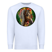 White Tennessee Horse Christmas Premium Sweatshirt - LillyAllenDesigns