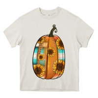 Cream Serape sunflower pumpkin Heavy Core Tee - NancyCooperArtShop