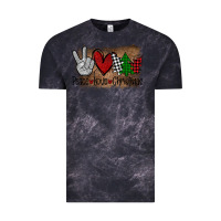 Cloud Black Peace Love Christmas Vintage Tee - Bettercallsaul
