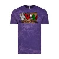 Cloud Purple Peace Love Christmas Vintage Tee - Bettercallsaul