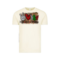 Peace Love Christmas Vintage Tee | Teevron