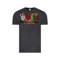 Vintage Black Peace Love Christmas Vintage Tee - Bettercallsaul