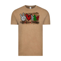 Vintage Coffee Peace Love Christmas Vintage Tee - Bettercallsaul